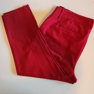 Roz & Ali Red Dress Pants - Tailored Straight Leg